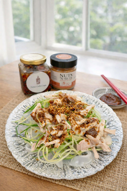 Collaboration - Recipe + Promotion Spicy Almond Butter Shredded Chicken Glass Noodle Sheet 食譜 + 優惠 - 香辣杏仁醬雞絲粉皮