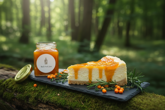 Buck Yeah Jam-Swirled Keto Cheesecake | 沙棘果醬旋渦芝士蛋糕
