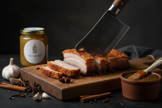Crispy Pork Belly with Fake Apple Jam Glaze 偽蘋果醬脆皮燒腩仔