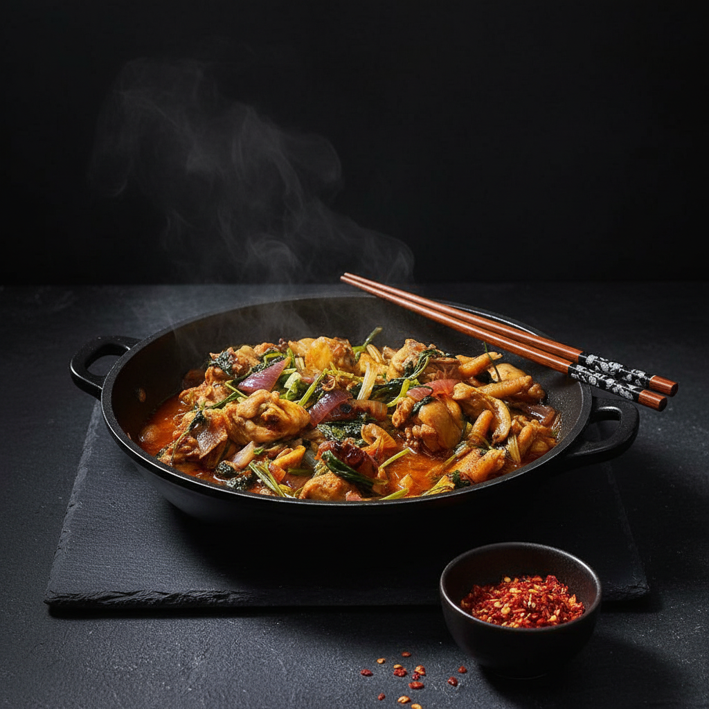 Low Carb Recipe - Spicy Chicken Claypot 低碳食譜 - 辣雞煲