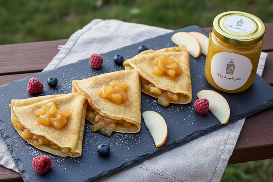 Keto Crêpe with Fake Apple Jam | 生酮可麗餅配偽蘋果醬