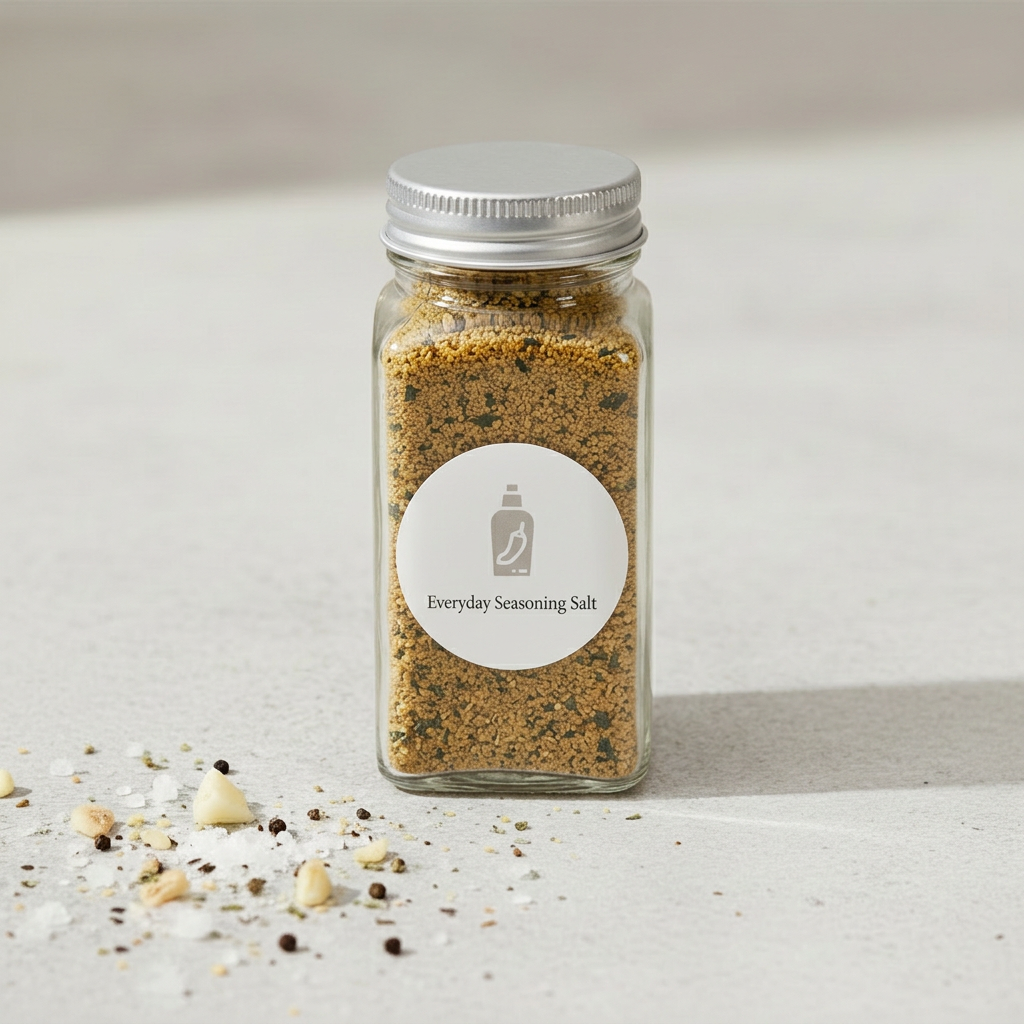 Ingredient-led Everyday Seasoning Salt photo with new bottle