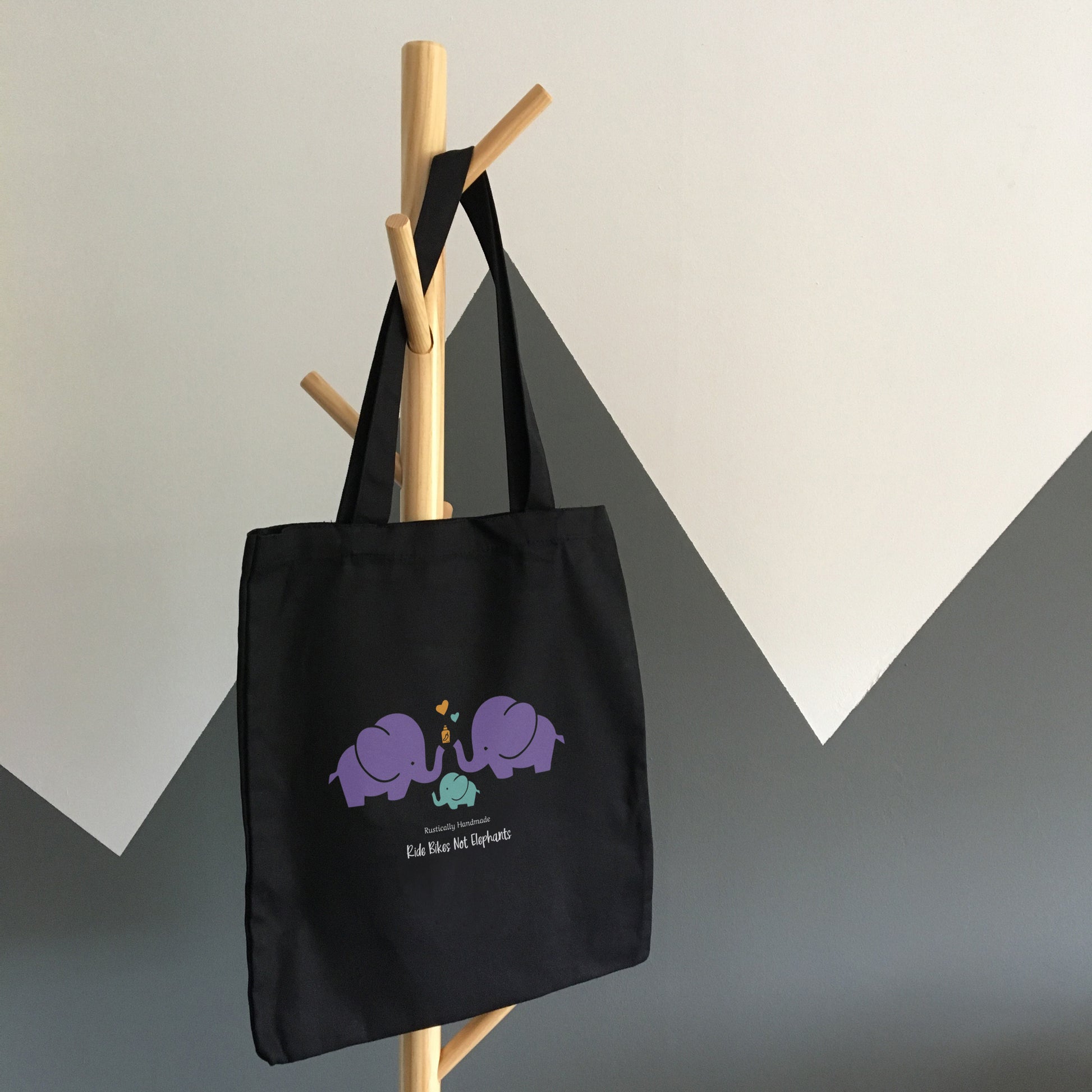 Rustically Handmade Tote Bag Black Armenia