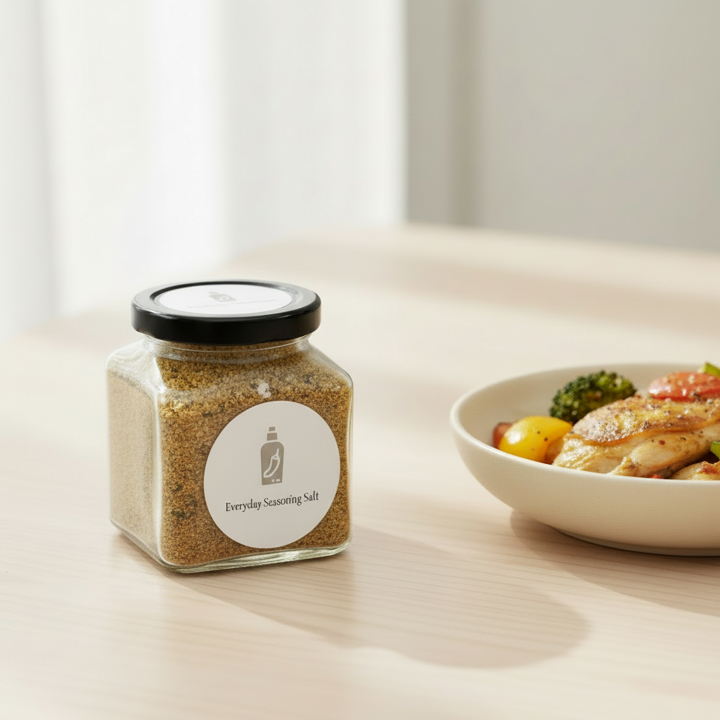 Bright lifestyle photo with darker seasoning